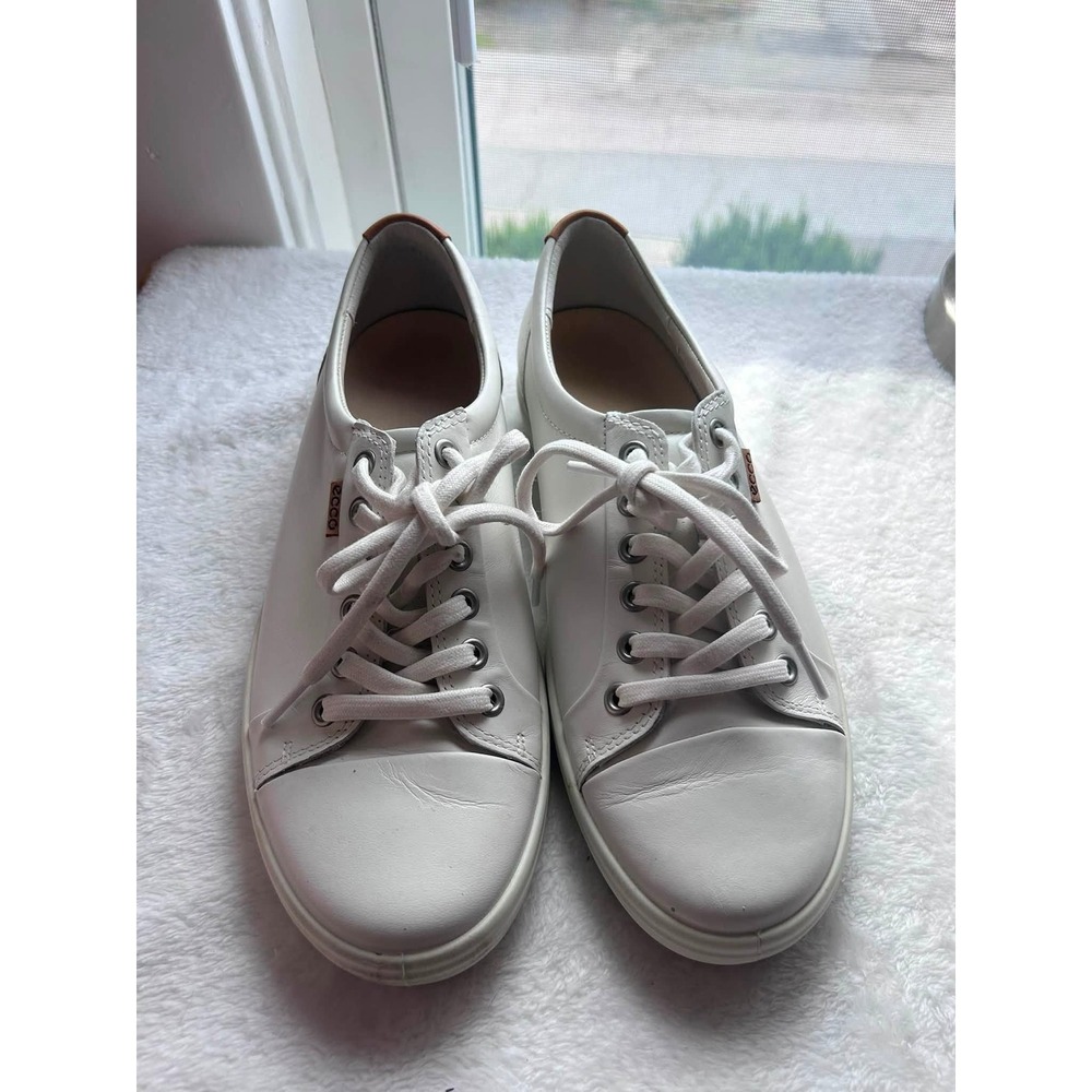 Ecco White Leather Women's Sneakers